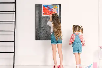 Beschreibbare Magnettafel in Betonoptik