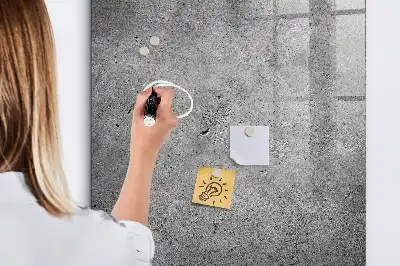 Beschreibbare Magnettafel in Betonoptik