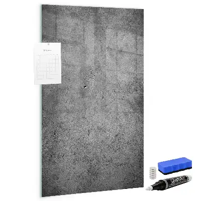 Beschreibbare Magnettafel in Betonoptik