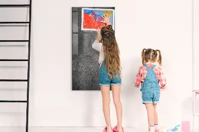 Beschreibbare Magnettafel in Betonoptik