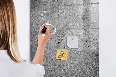 Beschreibbare Magnettafel in Betonoptik