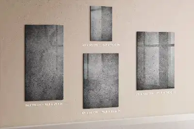 Beschreibbare Magnettafel in Betonoptik