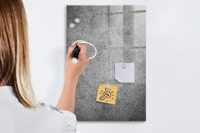 Beschreibbare Magnettafel in Betonoptik