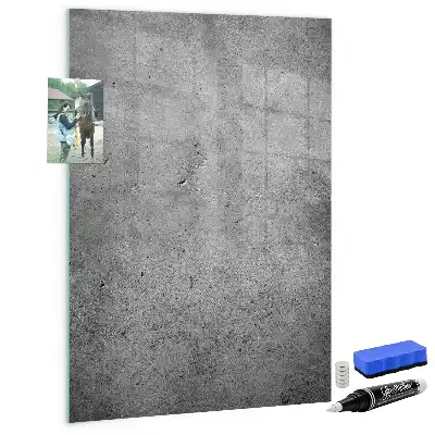 Beschreibbare Magnettafel in Betonoptik