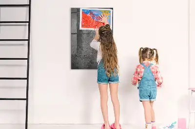 Beschreibbare Magnettafel in Betonoptik