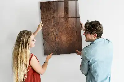 Magnettafel zum Beschreiben aus dunklem Holz
