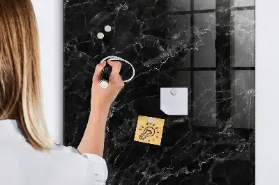 Magnettafel zum Schreiben in dunkler Marmoroptik
