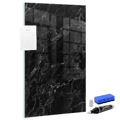 Magnettafel zum Schreiben in dunkler Marmoroptik