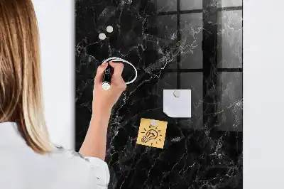 Magnettafel zum Schreiben in dunkler Marmoroptik