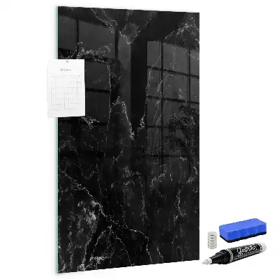 Magnettafel zum Schreiben in dunkler Marmoroptik