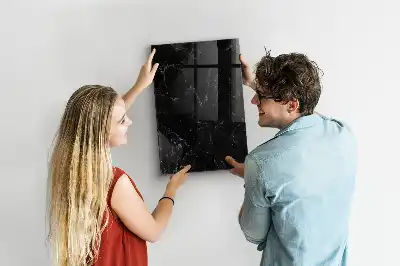 Magnettafel zum Schreiben in dunkler Marmoroptik