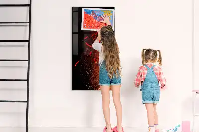 Magnettafel zum Schreiben mit Motiv scharfe Chilis