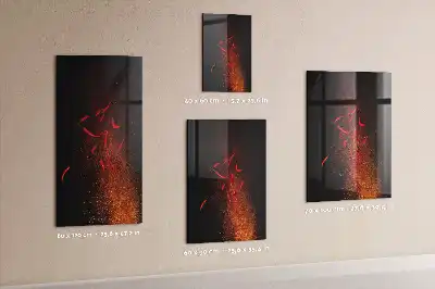 Magnettafel zum Schreiben mit Motiv scharfe Chilis
