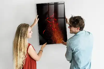 Magnettafel zum Schreiben mit Motiv scharfe Chilis