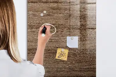 Beschreibbare Magnettafel aus Holz