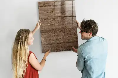 Beschreibbare Magnettafel aus Holz