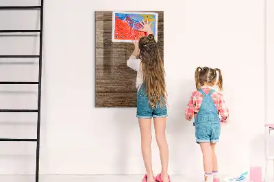 Beschreibbare Magnettafel aus Holz