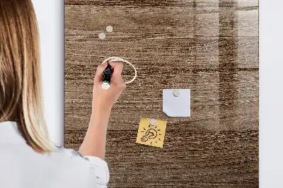 Beschreibbare Magnettafel aus Holz