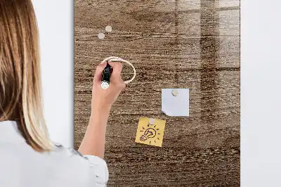 Beschreibbare Magnettafel aus Holz
