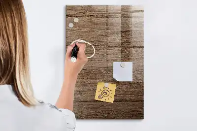 Beschreibbare Magnettafel aus Holz