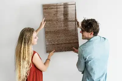 Beschreibbare Magnettafel aus Holz