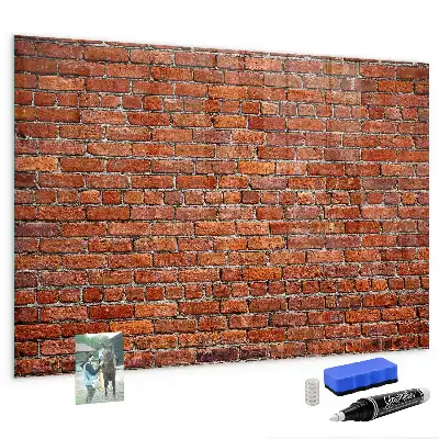 Magnettafel beschreibbar mit Motiv Alte Ziegelwand