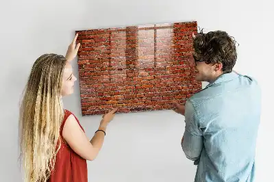 Magnettafel beschreibbar mit Motiv Alte Ziegelwand