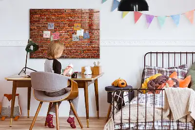 Magnettafel beschreibbar mit Motiv Alte Ziegelwand