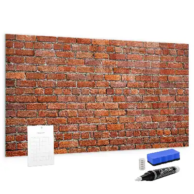 Magnettafel beschreibbar mit Motiv Alte Ziegelwand