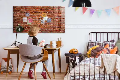 Magnettafel beschreibbar mit Motiv Alte Ziegelwand