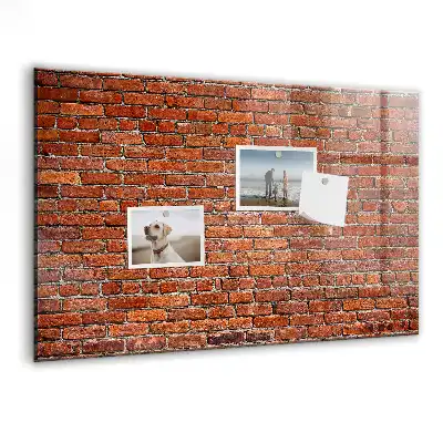 Magnettafel beschreibbar mit Motiv Alte Ziegelwand