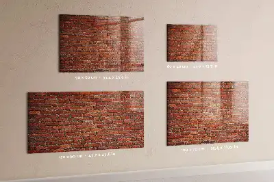 Magnettafel beschreibbar mit Motiv Alte Ziegelwand