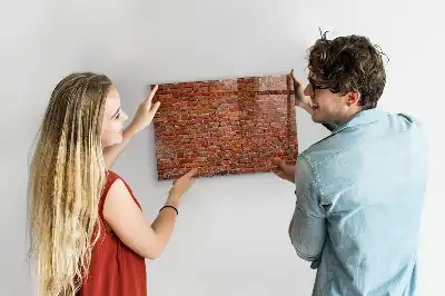 Magnettafel beschreibbar mit Motiv Alte Ziegelwand