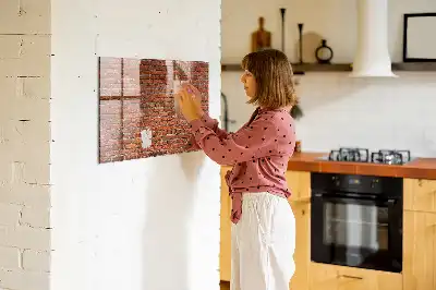 Magnettafel beschreibbar mit Motiv Alte Ziegelwand