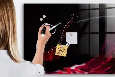 Magnettafel beschreibbar Wein
