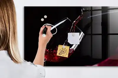 Magnettafel beschreibbar Wein