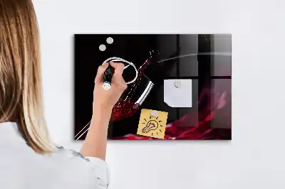 Magnettafel beschreibbar Wein