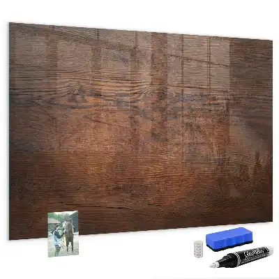 Beschreibbare Magnettafel für die Küche im Design Altes Holz