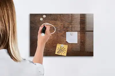 Beschreibbare Magnettafel für die Küche im Design Altes Holz