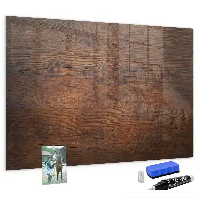 Beschreibbare Magnettafel für die Küche im Design Altes Holz
