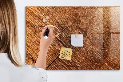 Magnettafel beschreibbar aus dekorativem Holz