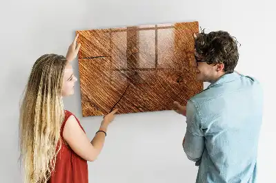 Magnettafel beschreibbar aus dekorativem Holz