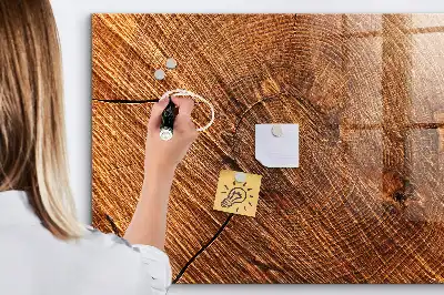 Magnettafel beschreibbar aus dekorativem Holz