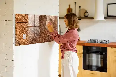 Magnettafel beschreibbar aus dekorativem Holz