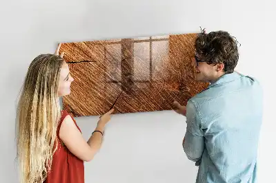 Magnettafel beschreibbar aus dekorativem Holz