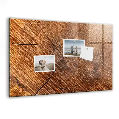 Magnettafel beschreibbar aus dekorativem Holz