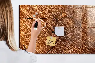Magnettafel beschreibbar aus dekorativem Holz