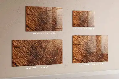 Magnettafel beschreibbar aus dekorativem Holz