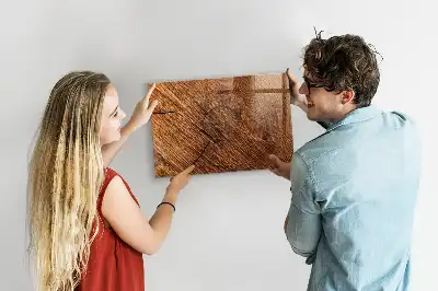 Magnettafel beschreibbar aus dekorativem Holz