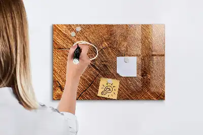 Magnettafel beschreibbar aus dekorativem Holz